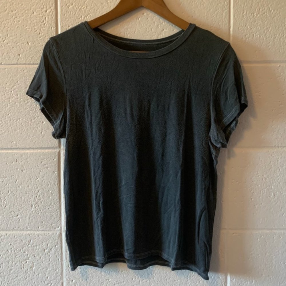 Grey Crop Top